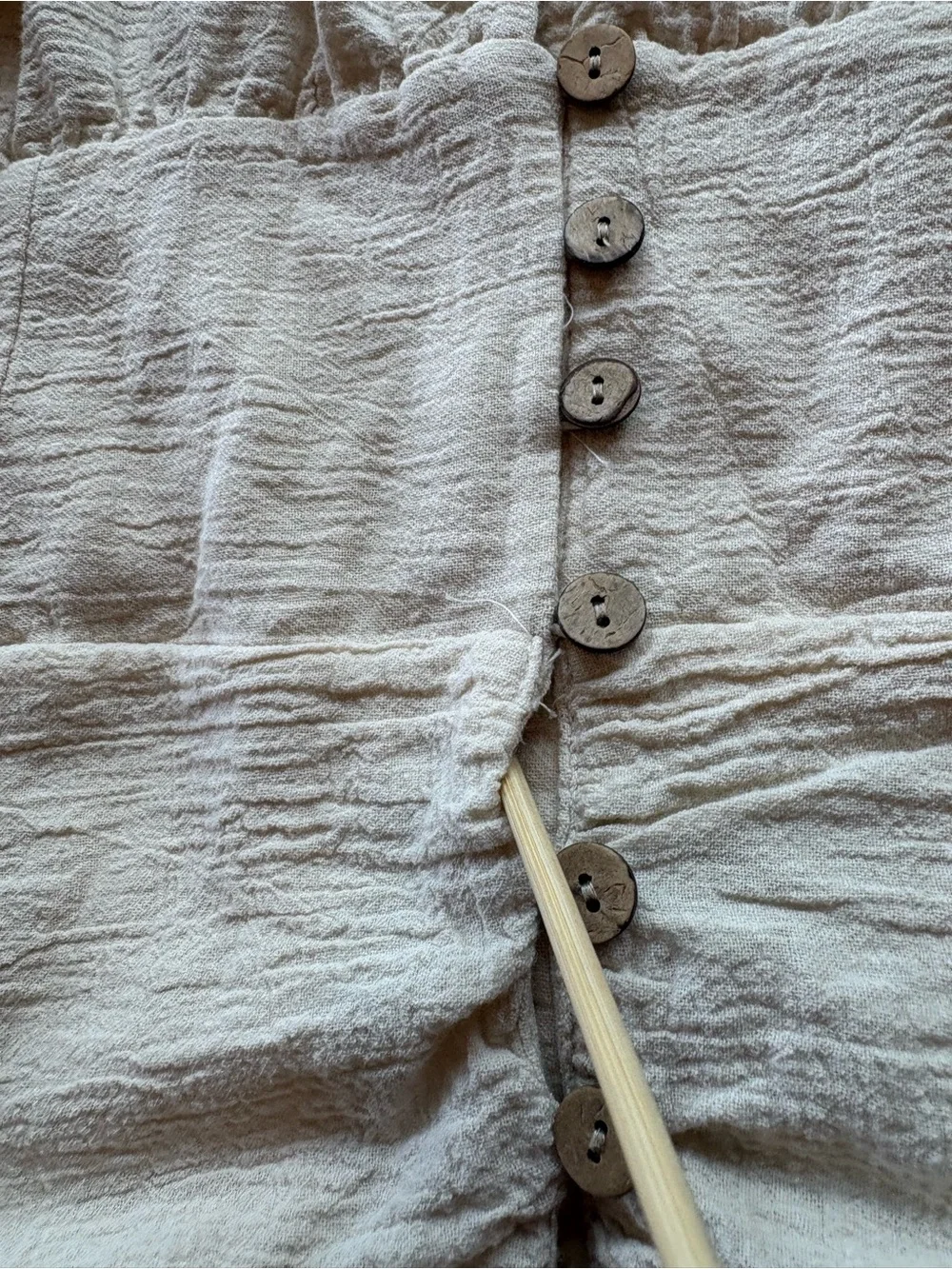 Free People The Only One Mini Dress Cream Gauze Beachy Long Sleeve Tie Waist S
